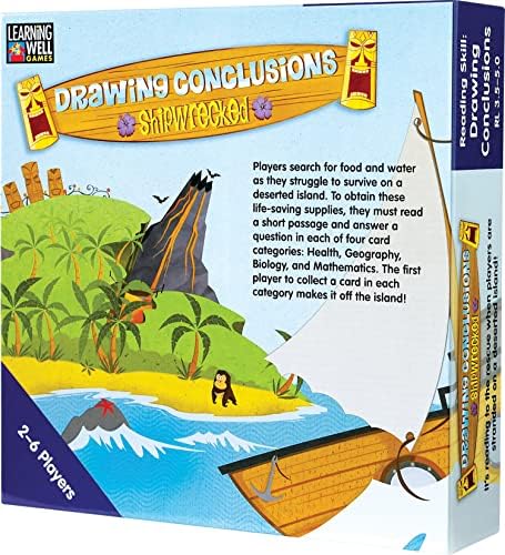 Edupress Drawing Conclusions Shipwrecked Game, Blue Level (EP61081)