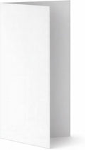 100 Pack - Elegant White Linen 8.5" x 11" Scored Cardstock Paper – Folds to 4.25" x 11" – Menu & Program Paper – Inkjet & Laser Printer Compatible – Made in USA