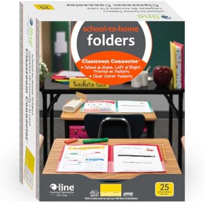C-Line Classroom Connector School-to-Home Folders, Yellow, 25 per Box (32006)