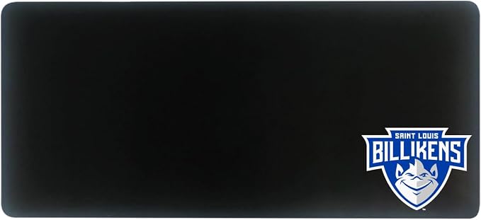 Saint Louis University Classic Cloth Desk Mat, Durable Office Supplies, Non-Slip Base, Responsive Desk Pad with Smooth Cloth Surface, Black