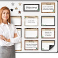 16 Pcs Magnetic Write Wipe Organization Chart, Farmhouse