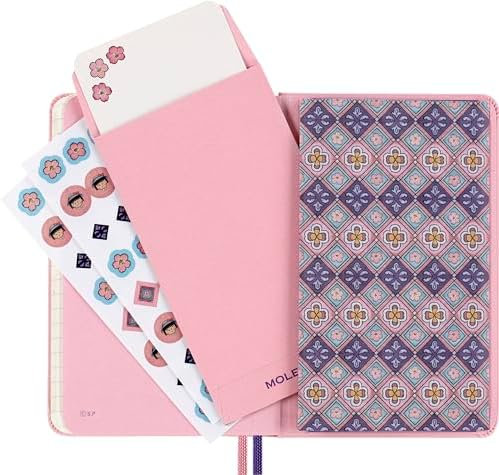 Moleskine Limited Edition Sakura Notebook with lenticular optical-effect cover by Momoko Sakura, Hard Cover, Ruled, Pocket (3.5" x 5.5"), Maruko floral, 160 pages