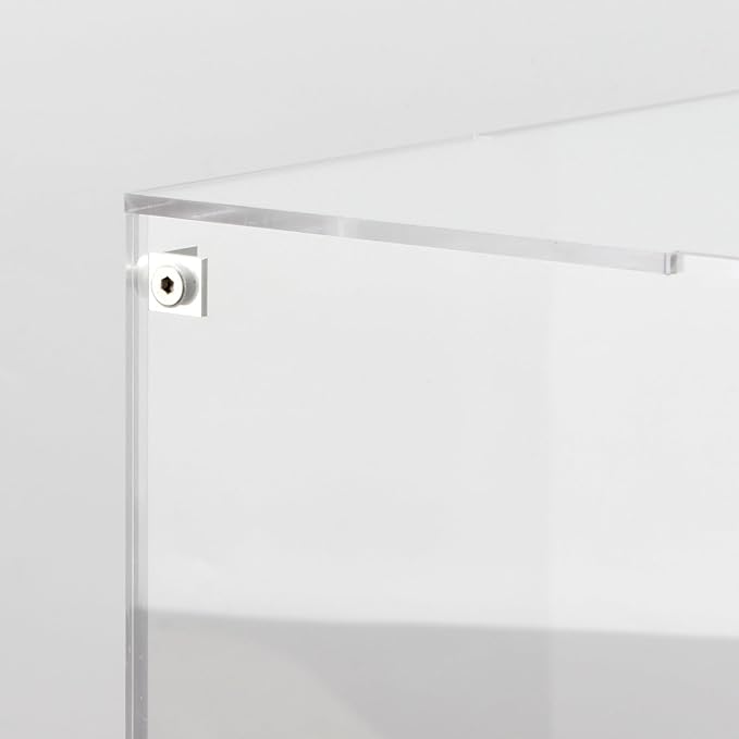 11 Inch Assemble Clear Acrylic Display Case for Collectibles | Cube Acrylic Box for Collectibles Showcase, Acrylic Display Box Stand Storage Bin for Action Figures Doll Sport Souvenirs