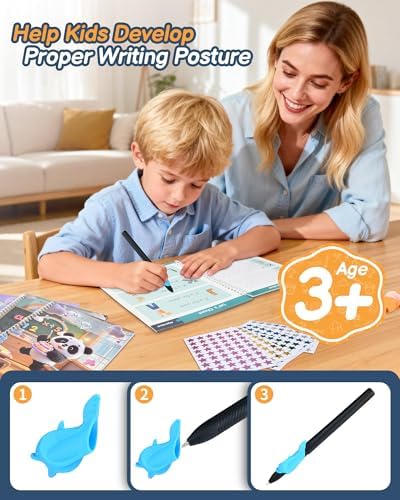 Motor Magic Happy Writer System - Grooved Writing Books for Kids 3-5