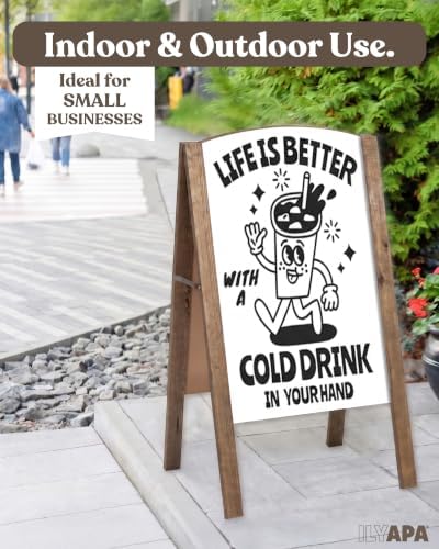 Ilyapa A Frame Whiteboard Easel Sign 20x30 in - Sandwich Signs Outdoor