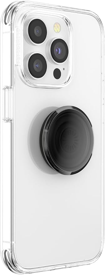 PopSockets Adhesive Phone Grip, Holder- Black Smoke | Secure Comfortable Hold, Anti-Drop, Kickstand, Black, Electronic Accessories, For iPad/Kindle/iPhone/Android