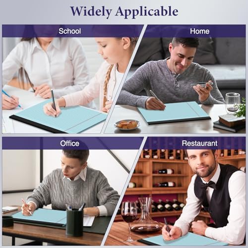 2 Pack Note Pads 11" x 9.5" Legal Pads College Ruled Notepad Micro Perforated Writing Pads Blue Lined Paper 80GSM College Ruled Paper Pad of Paper 30 Sheets Notebook for School, To-Do Lists, Office