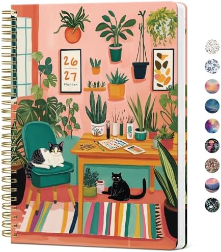 Monthly Planner 2026-2027, 18-Month Aesthetic Calendar, Jul 2026-Dec 2027