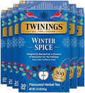 Twinings Winter Spice Camomile Apple Spiced Herbal Tea Bags, 20 CT (6 Pack)