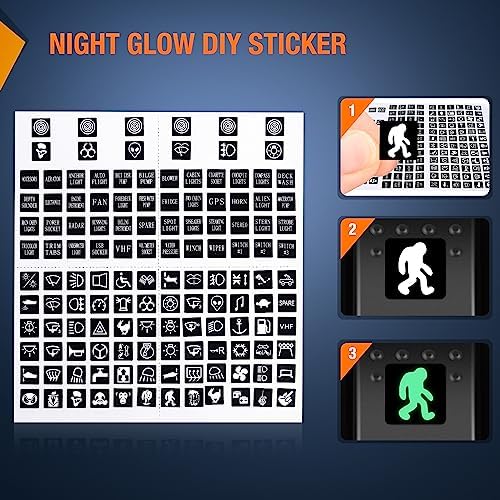 Nilight 4 Gang Rocker Switch Panel with Dual USB Socket Voltmeter