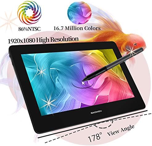 GAOMON PD1220 11.6" Drawing Tablet with Screen, 86% NTSC, Full Laminated