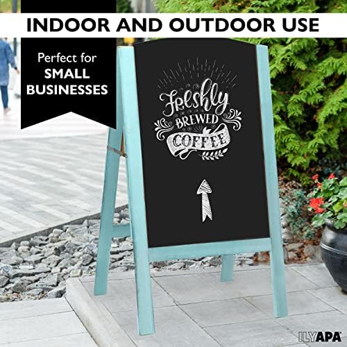 Ilyapa A Frame Chalk Board Easel Sign 18x31.5 in - Sandwich Signs Outdoor