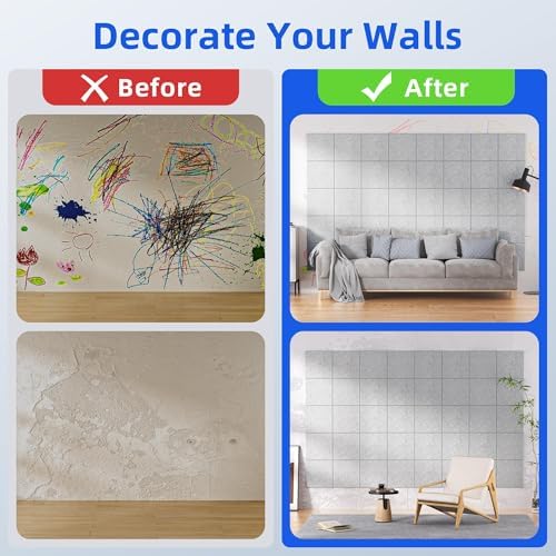 20 Pack Acoustic Panels with Self Adhesive Sound Proof Foam Panels for Wall