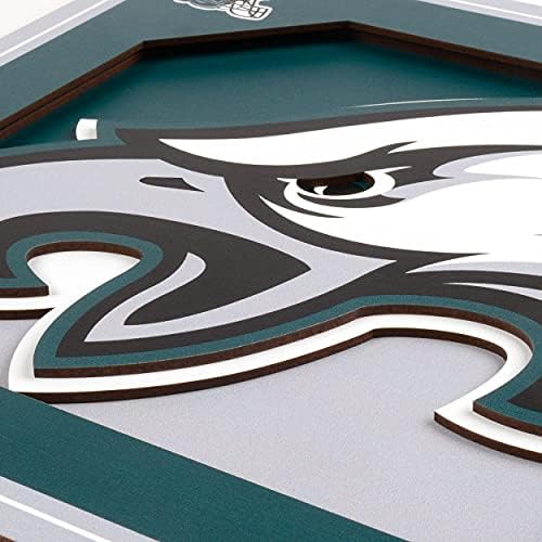 YouTheFan NFL Philadelphia Eagles 3D Logo Series Wall Art