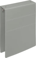 Carstens 2-Inch Heavy Duty 3-Ring Binder - Top Opening, Ash Gray, Durable Plastic, Precision No-Gap Rings, Waterproof Cover, No Pockets, Holds 300 US Letter Sheets, BPA-Free, Made in USA (2872-3R)