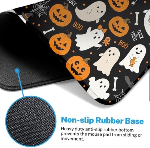 Britimes Large Mouse Pad, Mouse Pad, 31.5 x 15.7 Inch, Halloween Skeleton