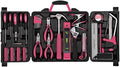 Apollo Tools 71 Piece Complete Household Tool Set, Pink DT0204P