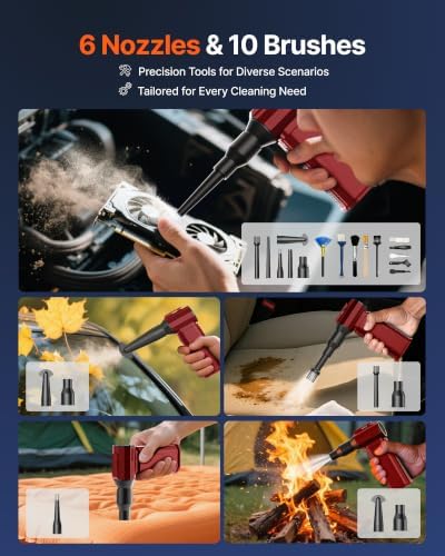 Compressed Air Duster, 130,000RPM Ultra-Powerful Electric Air Duster