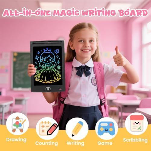 20 Pack LCD Writing Tablet for Kids, Erasable and Reusable Toddler Doodle Board in 8.5 inch, Ideal Educational Drawing Pad for Learning Toy for Ages 3-8 Gifts for Girls Boys