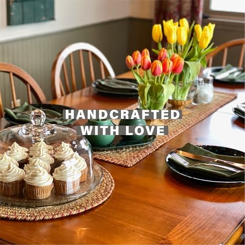 Homespice Harvest Braided Table Runner Ideal as Dining Runner, Rect 11x36