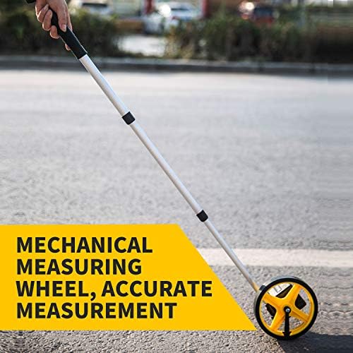 Zozen 6-Inch Measuring Wheel in Meters, Telescopic, One Key to Reset