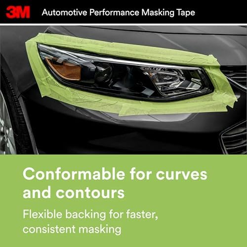 3M Automotive Performance Masking Tape, 03435, 48 mm x 32 m, 1 Roll