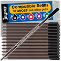 Replacement for Cross 8513 - Ballpoint Pen Refill - 48 Black