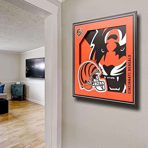YouTheFan NFL Cincinnati Bengals 3D Logo Series Wall Art