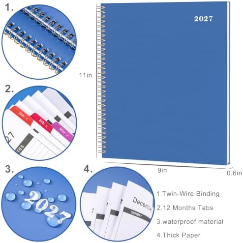 2027 Monthly Planner, Jan 2027 - Dec 2027 Planner