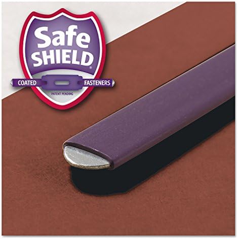 Smead End Tab Pressboard Classification File Folder, 3 Dividers, Red