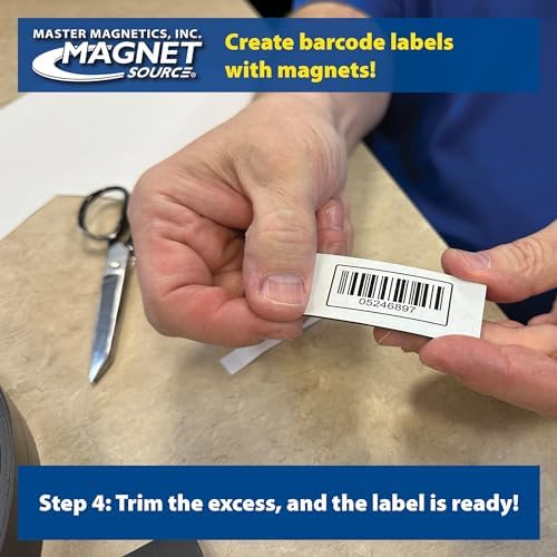 Master Magnetics ZGN40S3 Flexible Magnet Strip, Plain, No Laminate, 1/16" Thick, 1" Height, 100 Feet Scored Every 3", 1 Roll with 396-1" x 3" Pieces