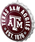 foco NCAA Team Logo Metal Bottle Cap Hanging Wall Sign