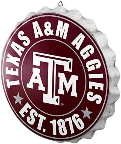 foco NCAA Team Logo Metal Bottle Cap Hanging Wall Sign