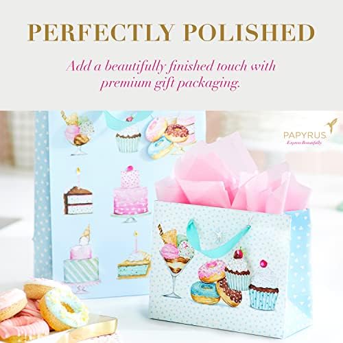 Papyrus 13" Large Gift Bag (Rabbit) for Baby Showers, New Baby, Baptisms, Christenings and All Baby Occasions (1 Bag)