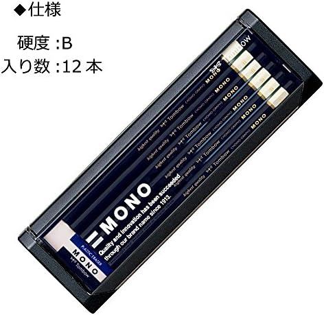 Tombow Pencil Pencil Mono B Mono-B 1 Dozen