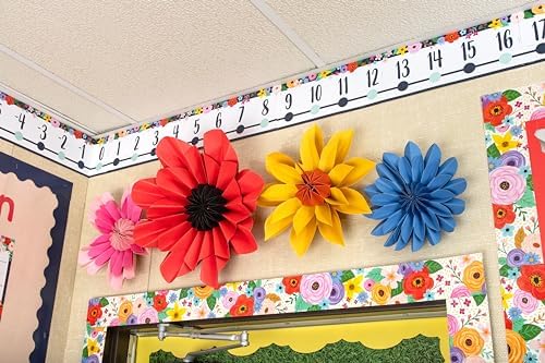 Teacher Created Resources Wildflowers Number Line (-20 to +120) Bulletin Board (TCR6817)