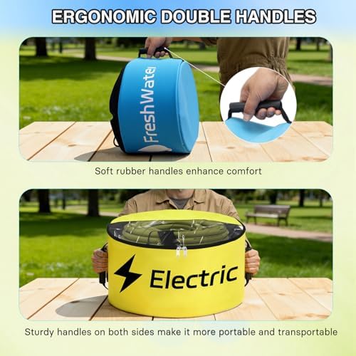 Nilight 3 Pack RV Hose Storage Bag Waterproof with Visible Cover