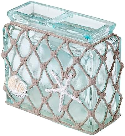 Avanti Linens - Toothbrush Holder, Coastal Home Decor, Seaglass