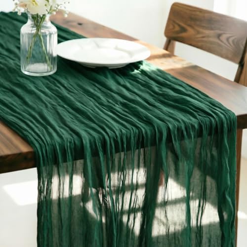 Cheesecloth Table Runner Fall Boho Wedding Birthday Home Decor