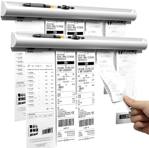 Ticket Holder for Restaurant Order Receipt Holders Strip(24 in, Silver, 2p)