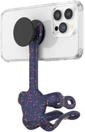 PopSockets Flexible Phone Mount & Stand- Navy Confetti | Flex Mount & Tripod, Content Creators, Hands-Free, Navy, Blue, Dark, Electronic Accessories, For iPad/Kindle/iPhone/Android