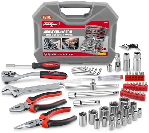 Hi-Spec Metric Auto Mechanic Tool Set Motorcycle & Car Tool Kit Trucks