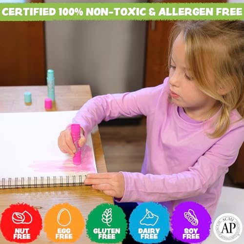 Kwik Stix Solid Tempera Paint Sticks, 144 Classic Colors, Washable Paint Sticks for Kids, Quick Drying, Non-Toxic, Allergen Free, Class Pack, Ideal for Kids and Toddlers