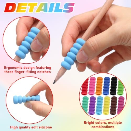 96 Pcs Foam Pencil Grips for Handwriting Ergonomic Pencil Holder