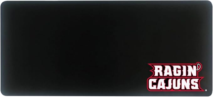 University of Louisiana at Lafayette Classic Cloth Desk Mat, Durable Office Supplies, Non-Slip Base, Responsive Desk Pad with Smooth Cloth Surface, Black