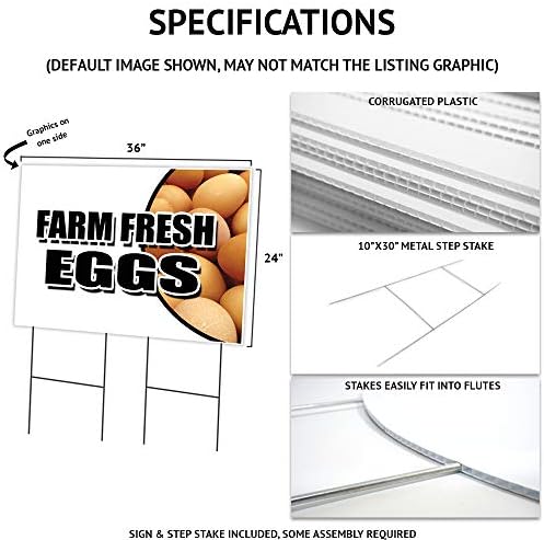 Maple Syrup 2 Pack of 24" x 36" Yard Sign & Stake | Advertise Your Business | Stake Included Image On Front Only | Made in The USA