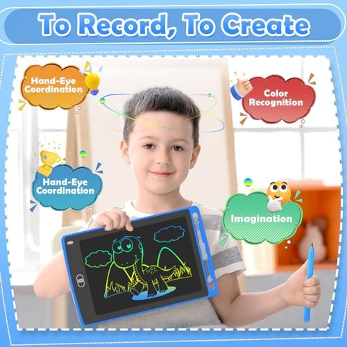 TQU 3 Pack LCD Writing Tablet for Kids, 8.5 Inch Colorful Doodle Board Drawing Tablet, Educational Learning Toys Birthday Gifts for Boys Girls Age 3 4 5 6 7 8