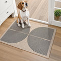Lahome Rainbow Easy Jute Welcome Mat, 20"x32" Front Door Mat Non Slip