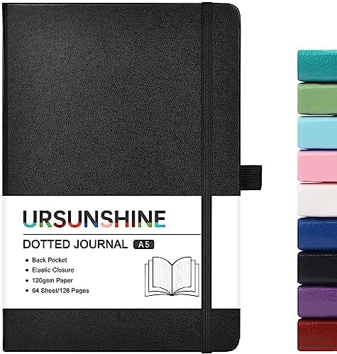 Dotted Journal/Notebook - Dot Grid Hard Cover Notebook, 5.3''×8.26''