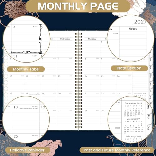 2027 Planner - Large Planner 2027, Jan.2027 - Dec.2027, 9" x 11"